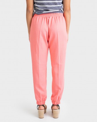 Pantalón para mujer deportivo color rosa, Massana