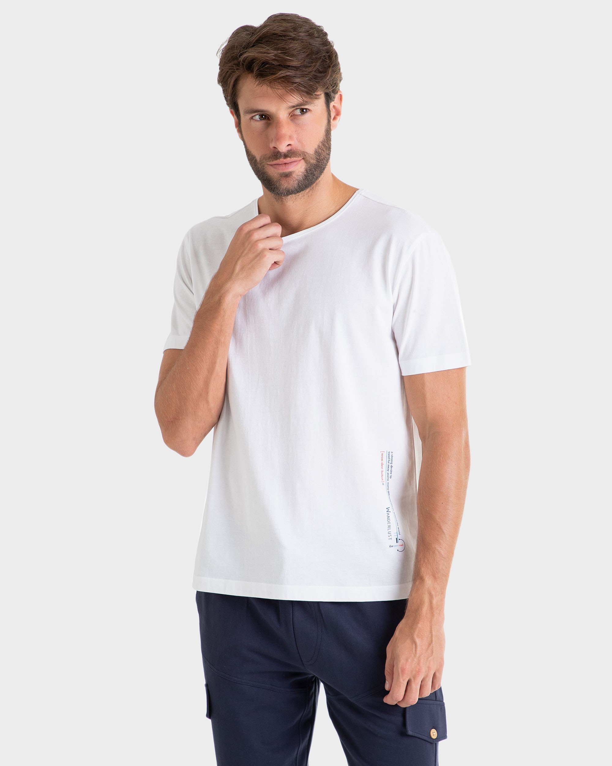 Camiseta manga corta hombre Strong blanco