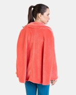 BATA CORTA ESTILO PONCHO NARANJA