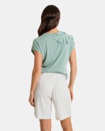 Pantalons bermuda ampla de dona