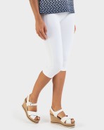 Legging pirata de mujer en color blanco