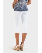 Legging pirata de mujer en color blanco