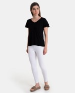 Legging largo de mujer en color blanco