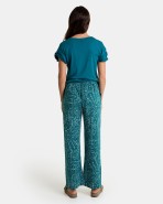 Pantalón ancho de mujer estampado floral