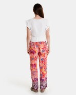 Pantalons amples de dona estampat multicolor