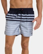 Bañador bermuda de hombre con estampado de rayas