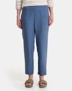 Pantalons turmellers de dona en color blau