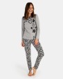 Pijama de dona llarg en teixit Jacquard punt milà