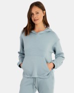 Sudadera de mujer con capucha tejido suave