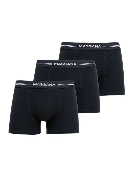 PACK 3 BOXERS HOMBRE NEGRO