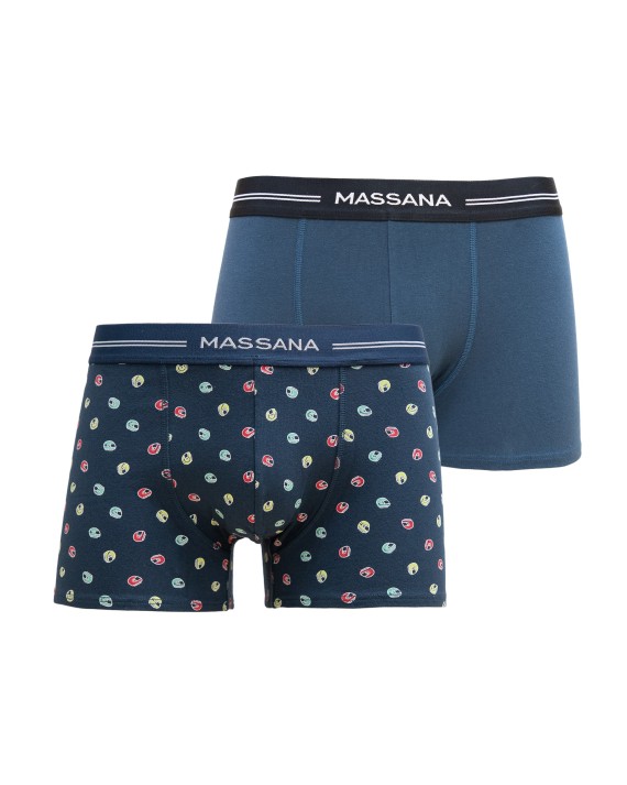 PACK 2 BOXER HOME BLAU ESTAMPAT I LLIS