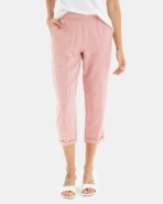 Pantalón tobillero de mujer en color rosa