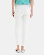 Pantalons cigarret de dona en color blanc