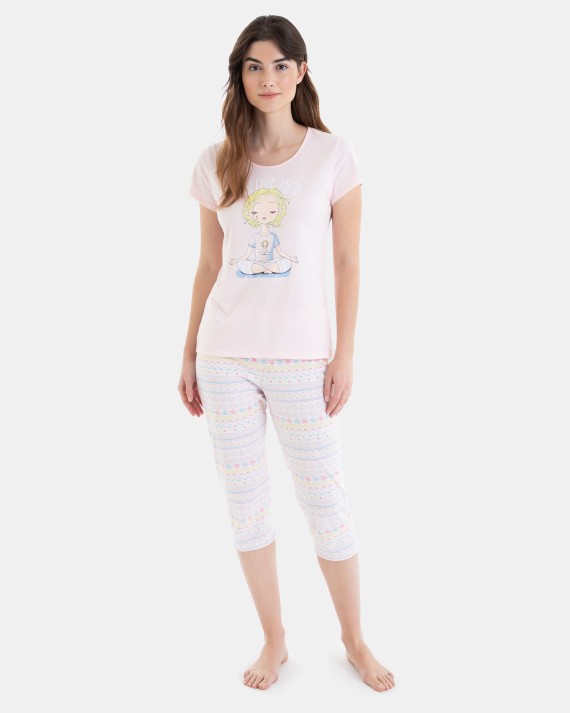 PIJAMA PIRATA DE DONA ESTAMPAT POSITIVE MIND